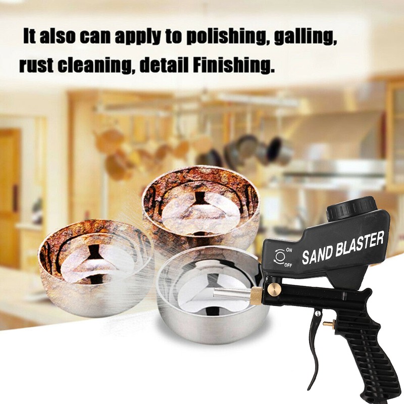 Portable Gravitation Sandblasting Machine Pneumatic Sand Blasting Set Rustproof Sandblaster