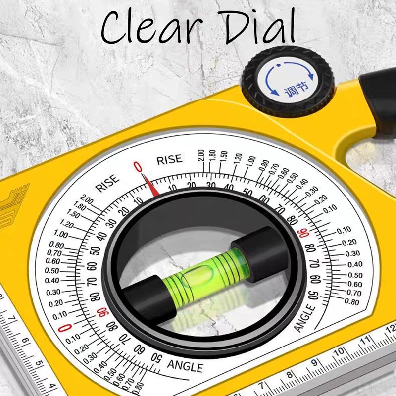 BJDSI Adjustable Angle Finder,Powerful Magnetic,Error is ±0.1°,3-line level bubble.