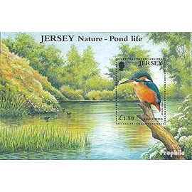 Prophila Collection GB Jersey Block29 (Complete Edition) Mint NH ** MNH 2001 Kingfisher (Stamps for Collectors) Birds