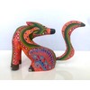 ALKIMIA INC Mexican Alebrije Seated Coyote Wood Carving Handcrafted Sculpture