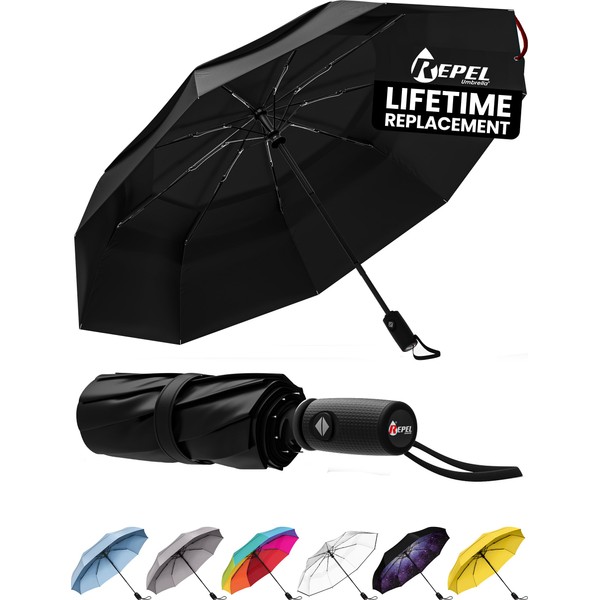 Repel Umbrella – Engineered to Withstand 85MPH Winds – Chosen
