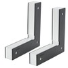 2PCS Positioning Square Aluminum Alloy Black 90 Degrees Woodworking Corner