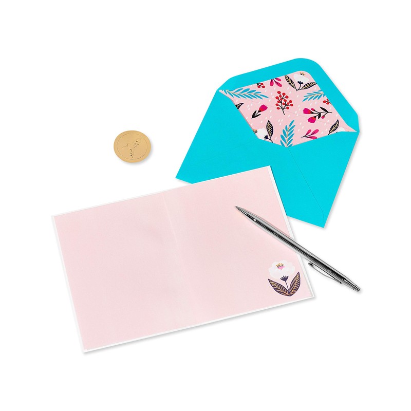 Papyrus Blank Card (Symmetrical Floral)