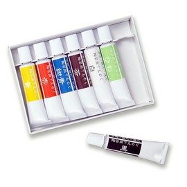 BSS Pottery Underpaint, 7 Color Set, Tube Included, Lead Free, 0.6 oz (17 g) Each Color, Baking Temperature 186.6 - 280°F (800 - 1,280 °C)