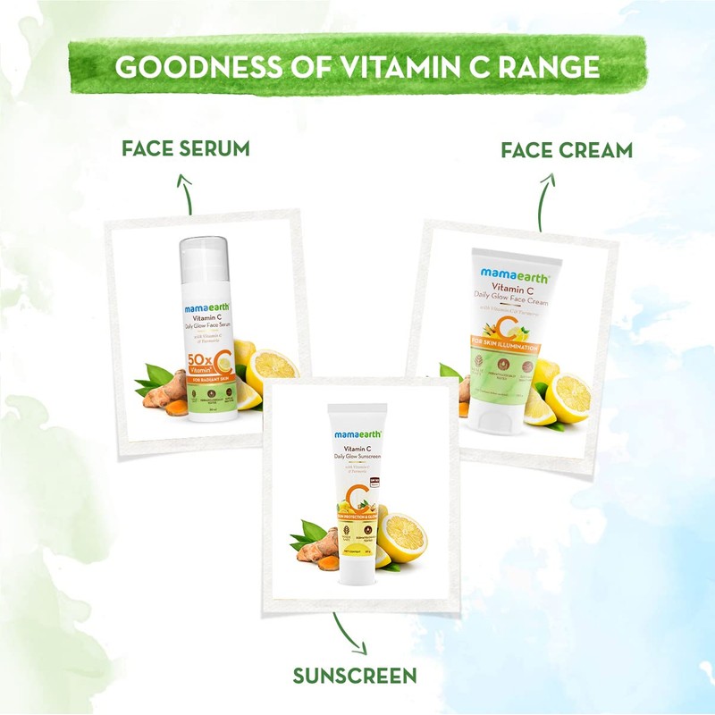 Mamaearth Vitamin C Daily Glow SPF 50 Sunscreen with PA+++