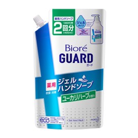 Biore GUARD Hand Gel Soap Refill, Eucalyptus Herbal Scent, 13.5 fl oz (400 ml)