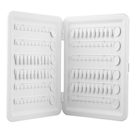 Libro de Visualización de 120 Colores de Uñas, Visualización de Tabla de Colores de Esmalte de Gel de Uñas con 120 Puntas de Uñas, Tablero de Diseño de Tarjetas de Práctica de Uñas Blancas para Salone