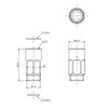 [THJ45]TOTO Faucet Hardware Replacement Parts Adjustment Valve (For Click Shower)