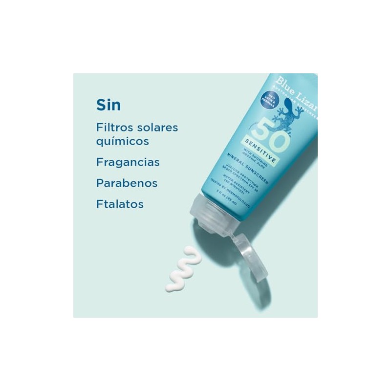 Blue Lizard Protector Solar Mineral Para Piel Sensible - SPF