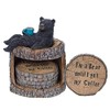 Pine Ridge Black Bear Coasters- Coaster Set for Kitchen, Den,