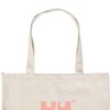 Organic Cotton Logo Tote Medium Sheer Orange