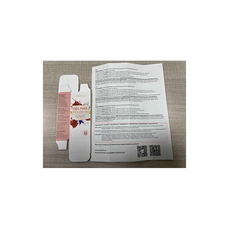 AIMEILI Esmalte De Uñas Soak Off UV LED Uñas De