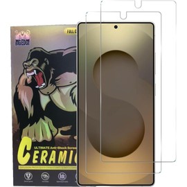 [Anti-Glare & Fingerprint Authentication] Galaxy S25 Ultra Film (Set of 2) Soft TPU Material, Fingerprint Authentication, Hard to Remove, Bubble Free, Scratch Repair, Protective Film for Galaxy S25