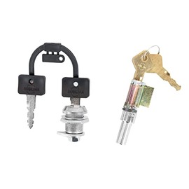 Tool Box Lock Side Cover Lock + Handlebar Lock with 2 Keys Each for Simson S50 S51 S70 S53 S83 SR50 SR80 MZ ETZ TS