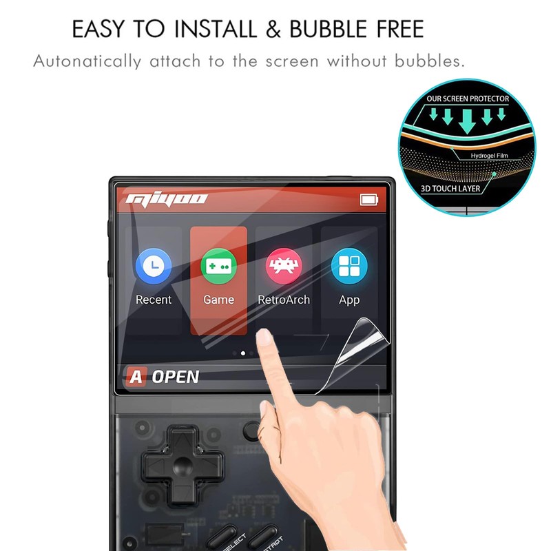 MEMELOKA Screen Protector for Miyoo Mini Plus, [Pack of 2]