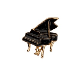 CENWA - Broche de piano, regalo para amantes de la música, para pianista, regalo para recital de piano, joyería para estudiantes, Metal