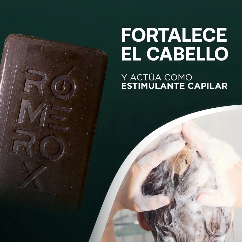 Shampoo Anticaída Romerox Tratamiento Cabello Y Barba 3 Pack