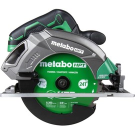 Metabo HPT 18V MultiVolt 7-1/4 Inch Cordless Circular Saw, High Torque, Lightweight Design, Up to 200 2x4 Cuts/Charge, Accepts 18V and 36V MultiVolt Metabo HPT Batteries, Tool Body Only, C1807DAQ4