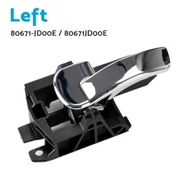 MAX COOL Car Inner Door Handles Suitable for Nissan Dualis J10 Replacement 2PCS Car Inner Interior Door Handle Left & Right