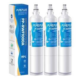 PUREPLUS 5231JA2006A 9990 Replacement for LG LT600P, kenmore 9990, 5231JA2006B, KENMORECLEAR 46-9990, R-9990, FML-2, RWF1000A, LSC27931ST, LFX25960ST Refrigerator Water Filter, 3Pack