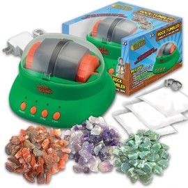 Nature Bound Starter Rock Tumbler Kit for Kids– Includes Rough Gemstones, Polishing Grits, Jewelry Fastenings, and Instructions – Great STEM Science Kit for The Future Geologist, Boys & Girls Ages 8+