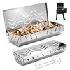 2PCS Stainless Steel Smoker Box for Weber,Gas Grill Smoker Box