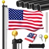 Flag Poles for Outside House Inground, 25ft Heavy Duty 13