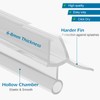 Transparent Rubber Lip Shower Seals for Glass Doors (6-8mm |