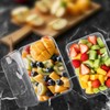LECEHIVO 120 Pcs Plastic Meal Prep Containers with Lids 25