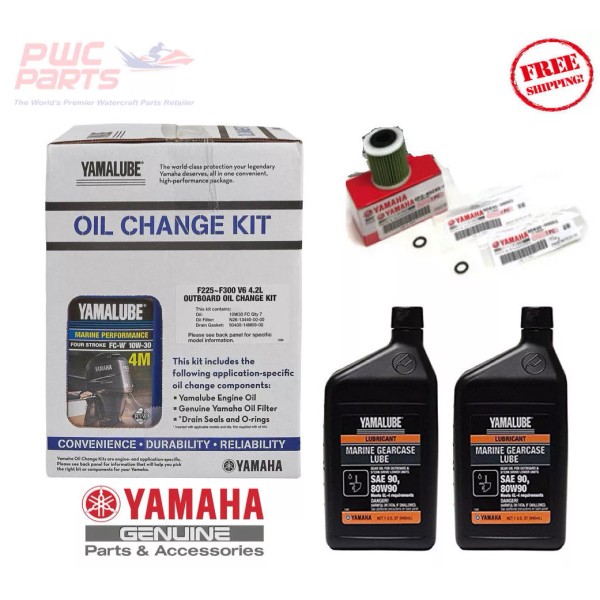 YAMAHA F350 V8 Outboard Oil Change Kit Gear Lube Fuel