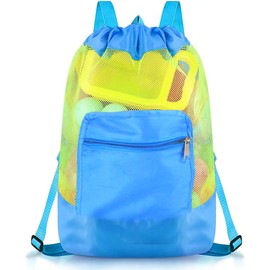 O-Kinee Beach Toy Bag, Beach Bag, Beach Toy, Mesh Bag, Large Beach Bag for Sand Toy, Water Toy, Backpack Bag for Toddlers, Children, Girls, Boys, Swimming Bag