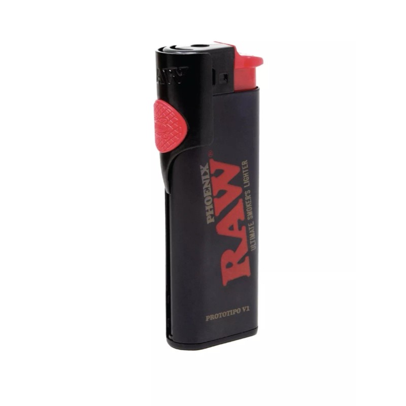 Clipper Raw BLACK Refillable full Metal Lighter+ RAW PHOENIX ULTIMATE