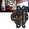 Antique Embossing Latch Haspe Verschluss Lock Holz Case Hasp Latch