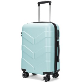 TILYMOL Luggage Sets 3 Piece Suitcase Set with Spinner Wheel, Hardside Luggage Sets with TSA Lock, Expandable Travel Luggage Set for Men and Women, Mint Green
