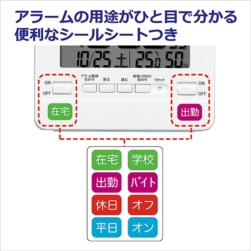 Seiko Clock Tabletop Clock Alarm Clock Wall Clock Digital Temperature