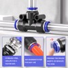 Bwintech 46pcs 6mm Pneumatic Quick Push In Air Hose Connector