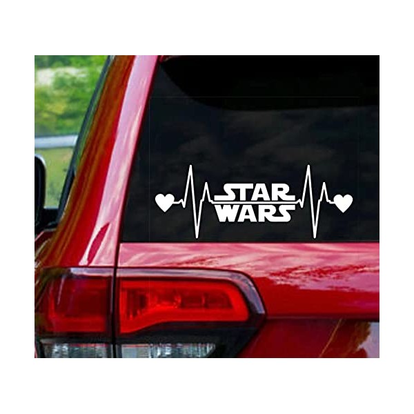 Starwars Heartbeat Viynl Decal Sticker Cars Laptop Suvs Cups Wall
