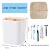 Electric Toothbrush Holder 3 Slots Tooth Brushing Holder with Bamboo