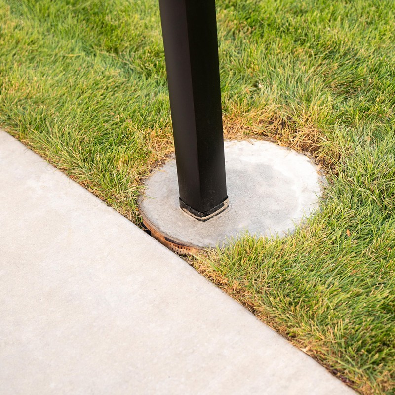 Lifetime 0040 In-Ground Black Steel Basketball Accessory for 4-inch Square