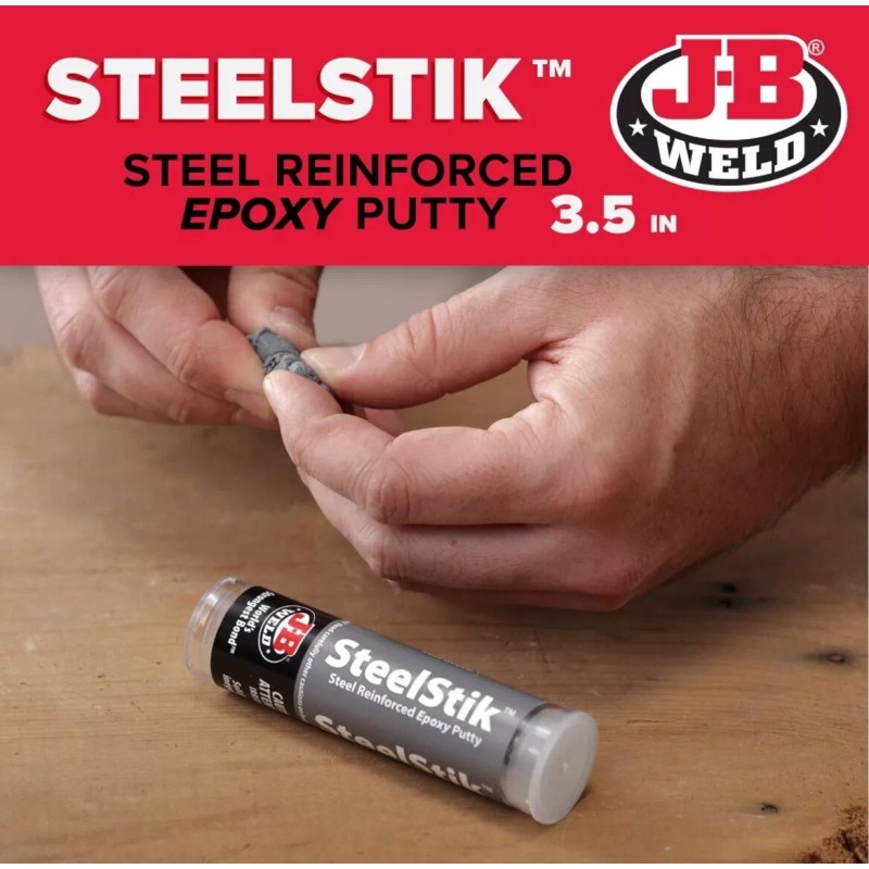 J-B Weld New 8267 SteelStik Steel Reinforced Epoxy Putty Stick