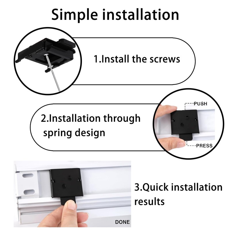 YCUHEN coolaroo Replacement Parts - Outside Mounted Blinds Curtain Rod