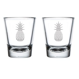 MIP Set of 2 Shot Glasses 1.75oz Shot Glass Pineapple