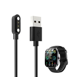 BOVUGAC [2 Pack] for Soudorv T70 Smart Watch Charger, Magnetic Replacement USB Charging Cable Compatible with Soudorv T70 Smart Watch Accessories(Black)