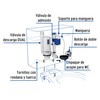Foset VW-256, Juego de accesorios para WC, con sistema DUO,
