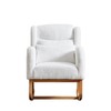 espidoo 27.2" Modern Rocking Chair: High Backrest Lounge Armchair with