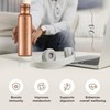 Pure Copper Water Bottle - 32 oz - Handcrafted BPA
