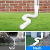 YushengTai Downpipe Gutter Flexible Extension Set, Downpipe Extensions Flexible Round