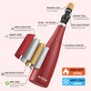 SASEUM Wine Bottle, 24 oz Insulated Stainless Steel Water Bottle