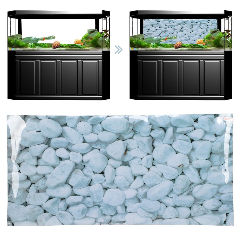 Aquarium Poster Self Adhesive 3D PVC Fish Tank Background Decoration