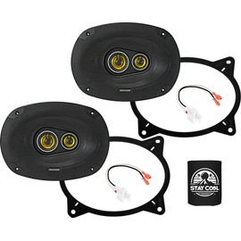 KICKER Speakers 6X9 inch for Toyota Camry (w/o JBL) 2002-2011 Upgrade Kit - Pair of CS Series with Adapters and Harness, Car Audio Rear Deck Speaker CSC693, 46CSC6934